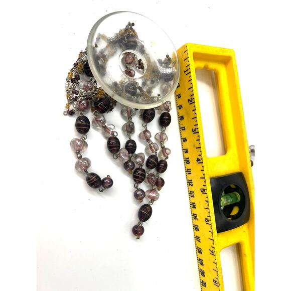 Vintage Antique Crystal Bobeche Set of 2 Candle Wax Catcher Victorian Chandelier - Picture 5 of 5